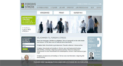 Desktop Screenshot of forebygstress.dk