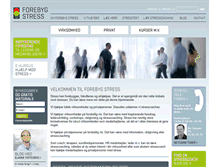 Tablet Screenshot of forebygstress.dk